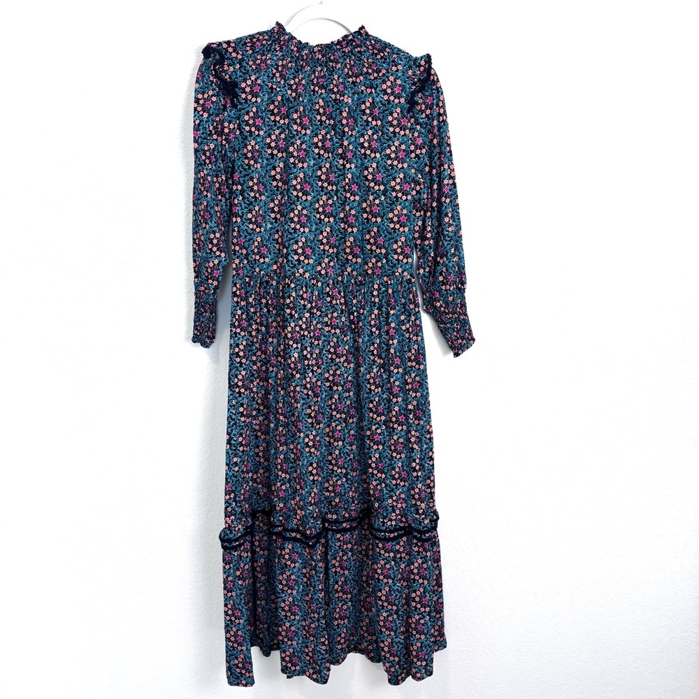 Roller Rabbit Etoiles Delfia Black Starry Print Midi Dress Women’s XS Witchy - Picture 7 of 12